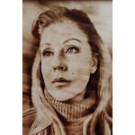 Выжженое изображение на дереве с фотографии